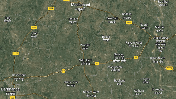 Map of service areas in Bihar